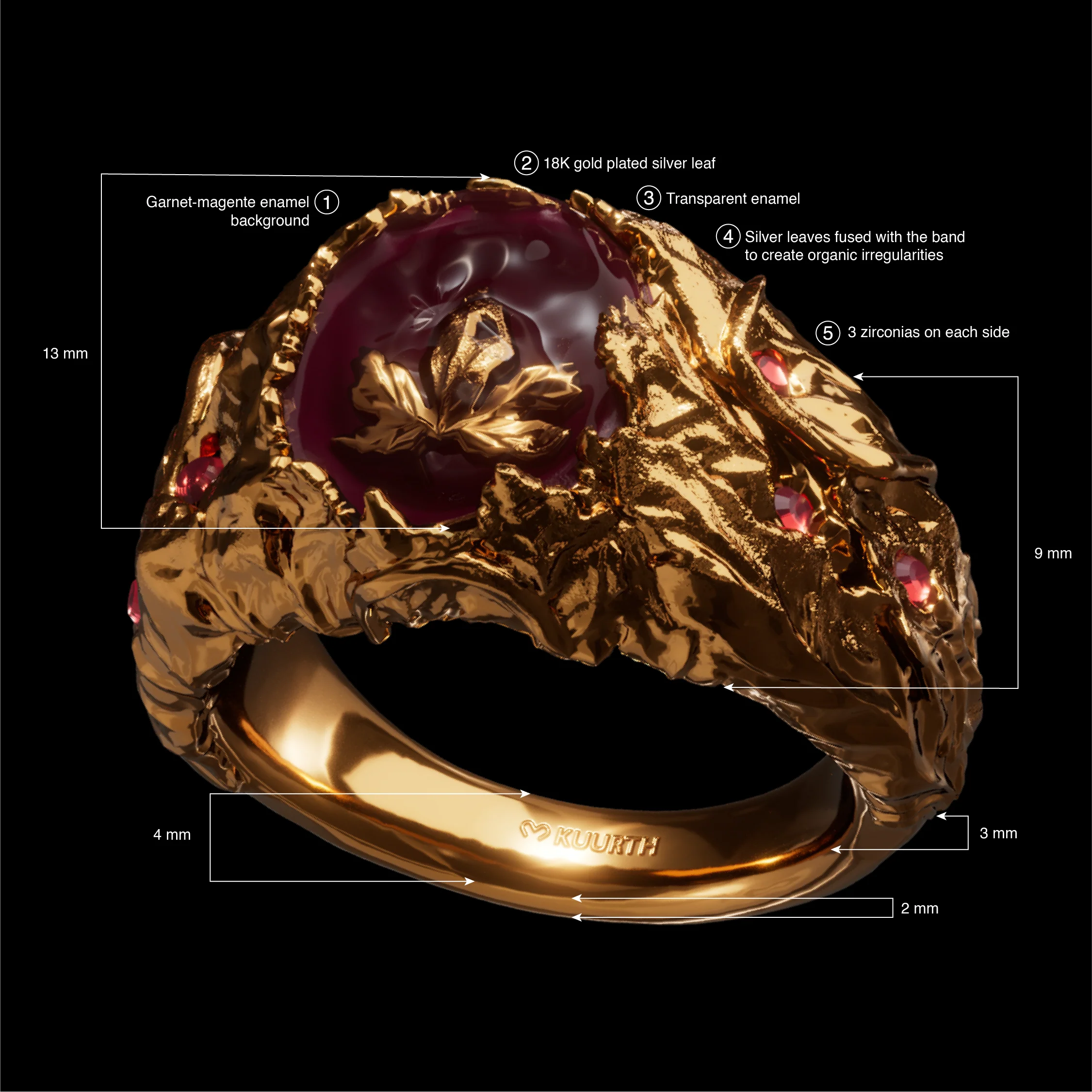 Baco - Gold Ring - Image 4