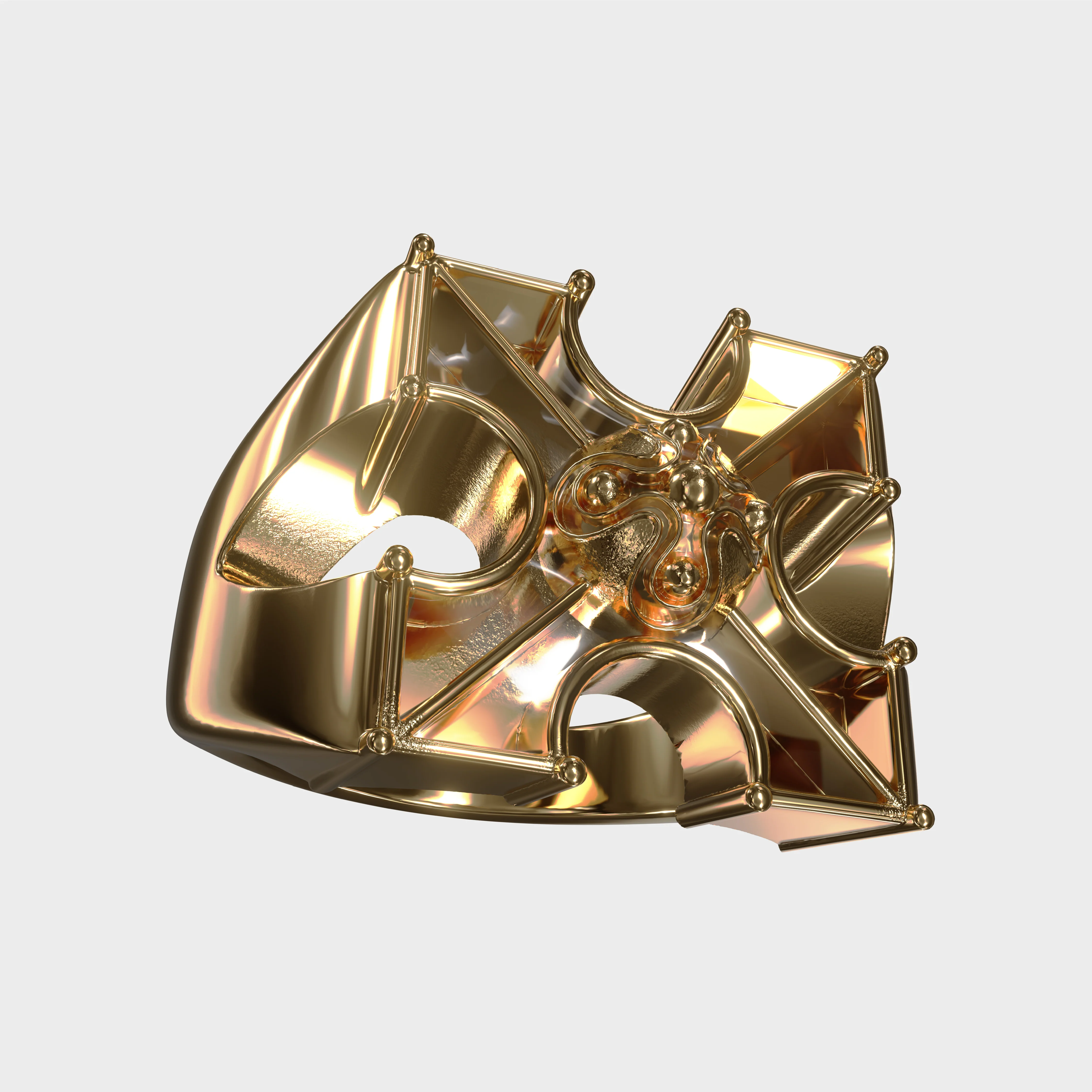 Crucifix - Gold Ring - Image 6