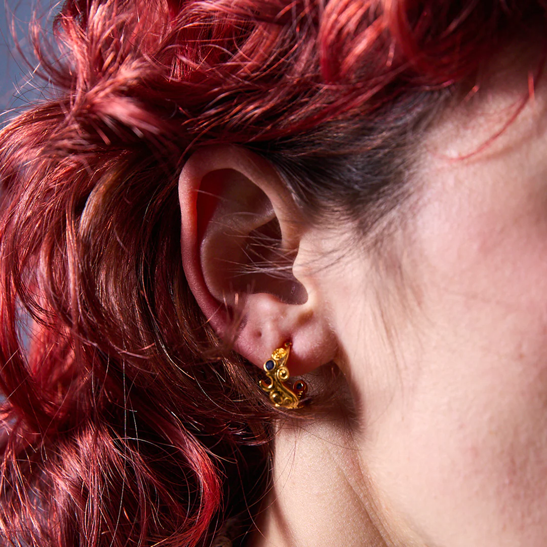 Starry Night - Gold Earrings - Image 3