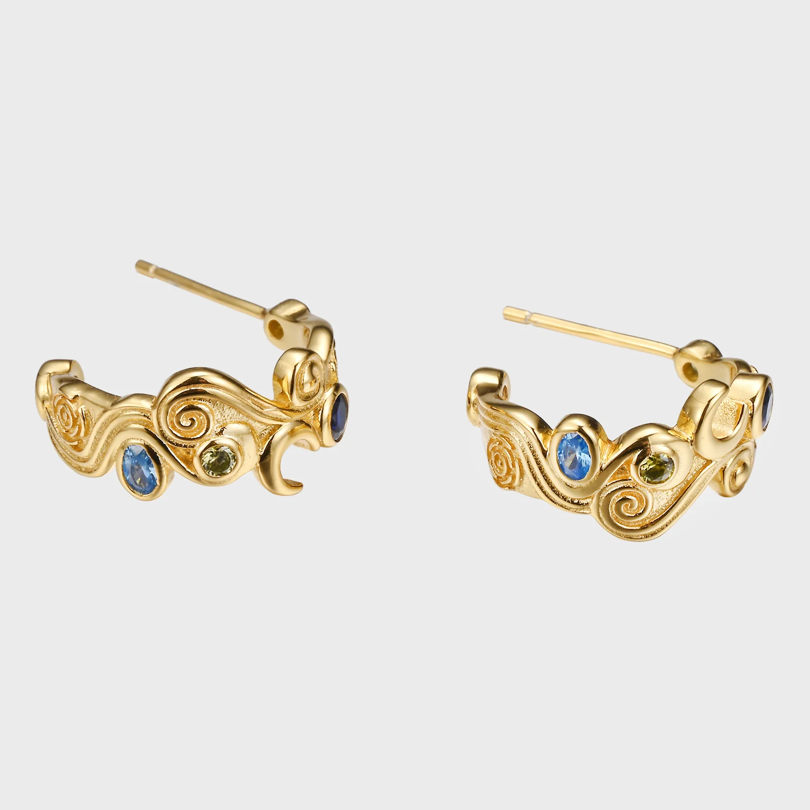Starry Night - Gold Earrings - Image 8