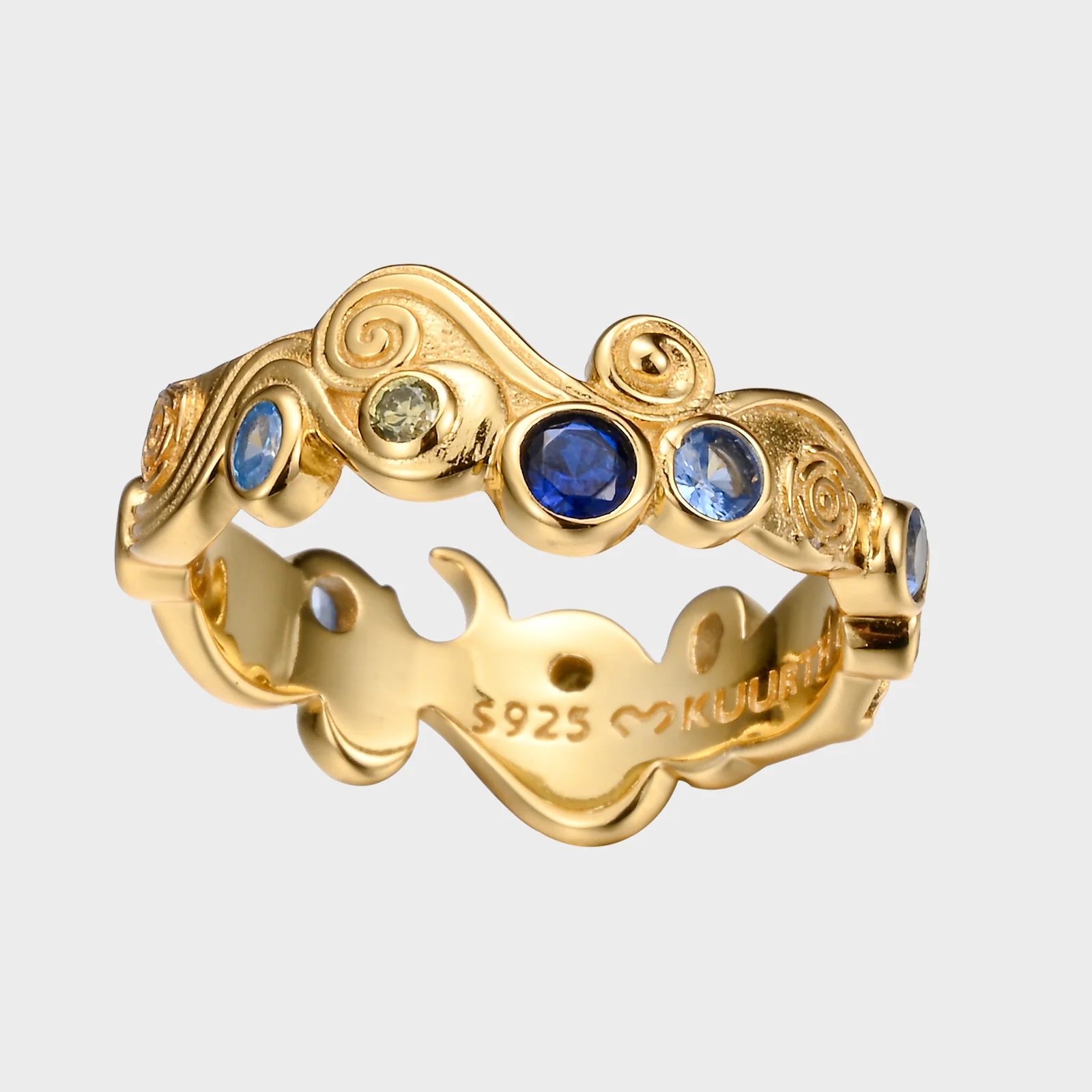 Starry Night - Gold Ring - Image 11