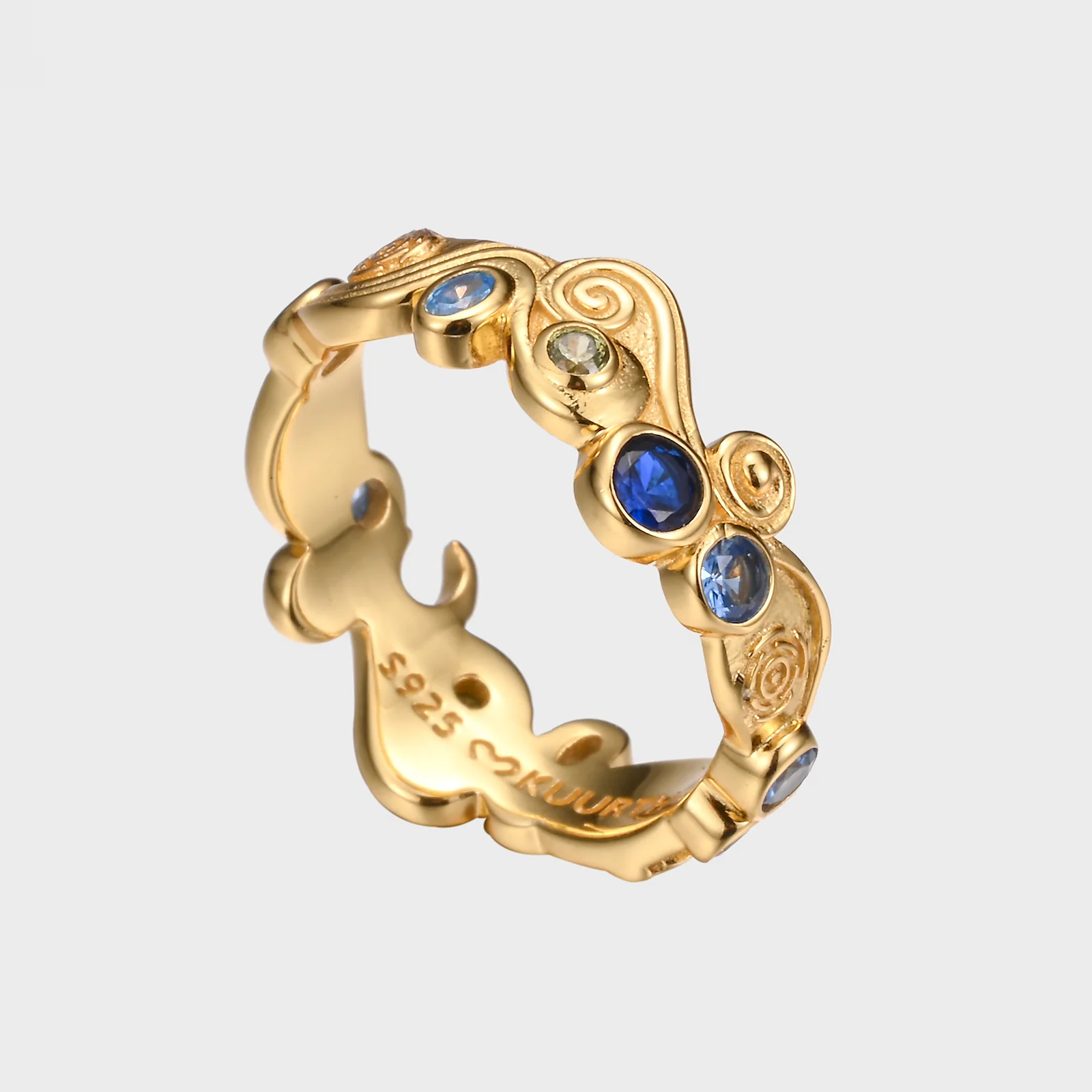 Starry Night - Gold Ring - Image 9