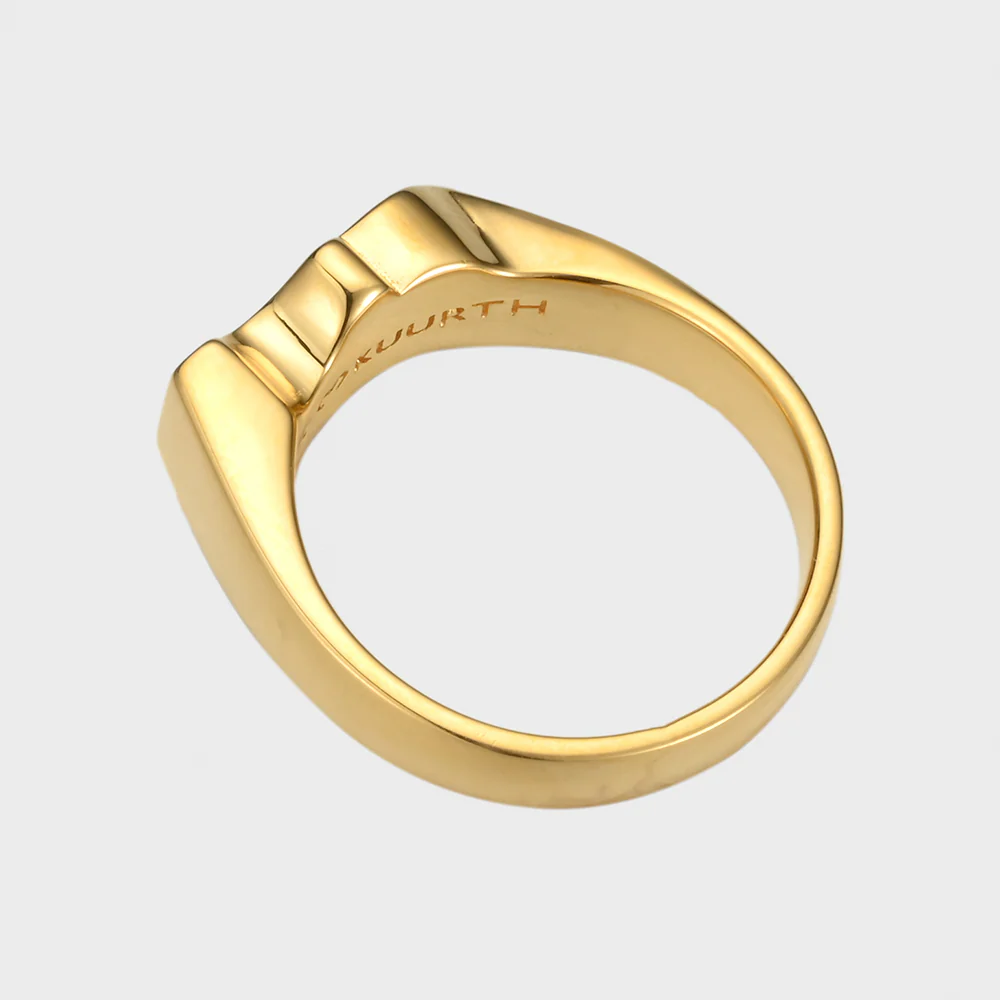 View into a Cafe - Gold Ring - Image 10
