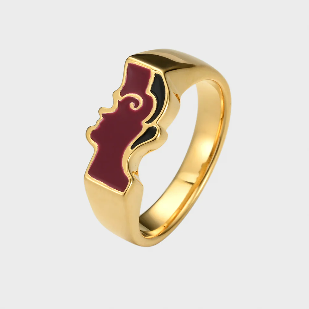 View into a Cafe - Gold Ring - Image 4