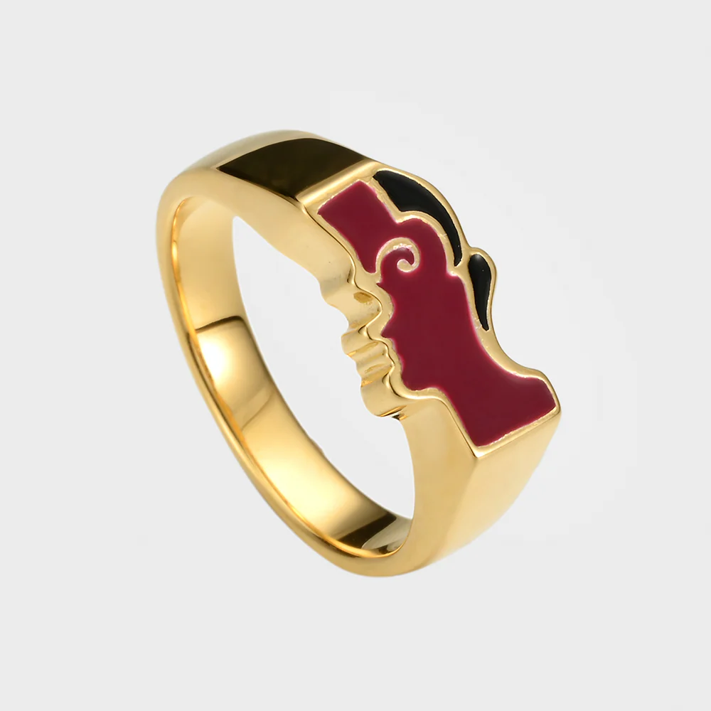 View into a Cafe - Gold Ring - Image 6