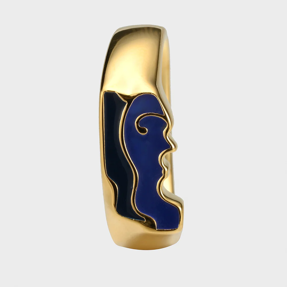 View into a Cafe - Gold Ring - Image 9
