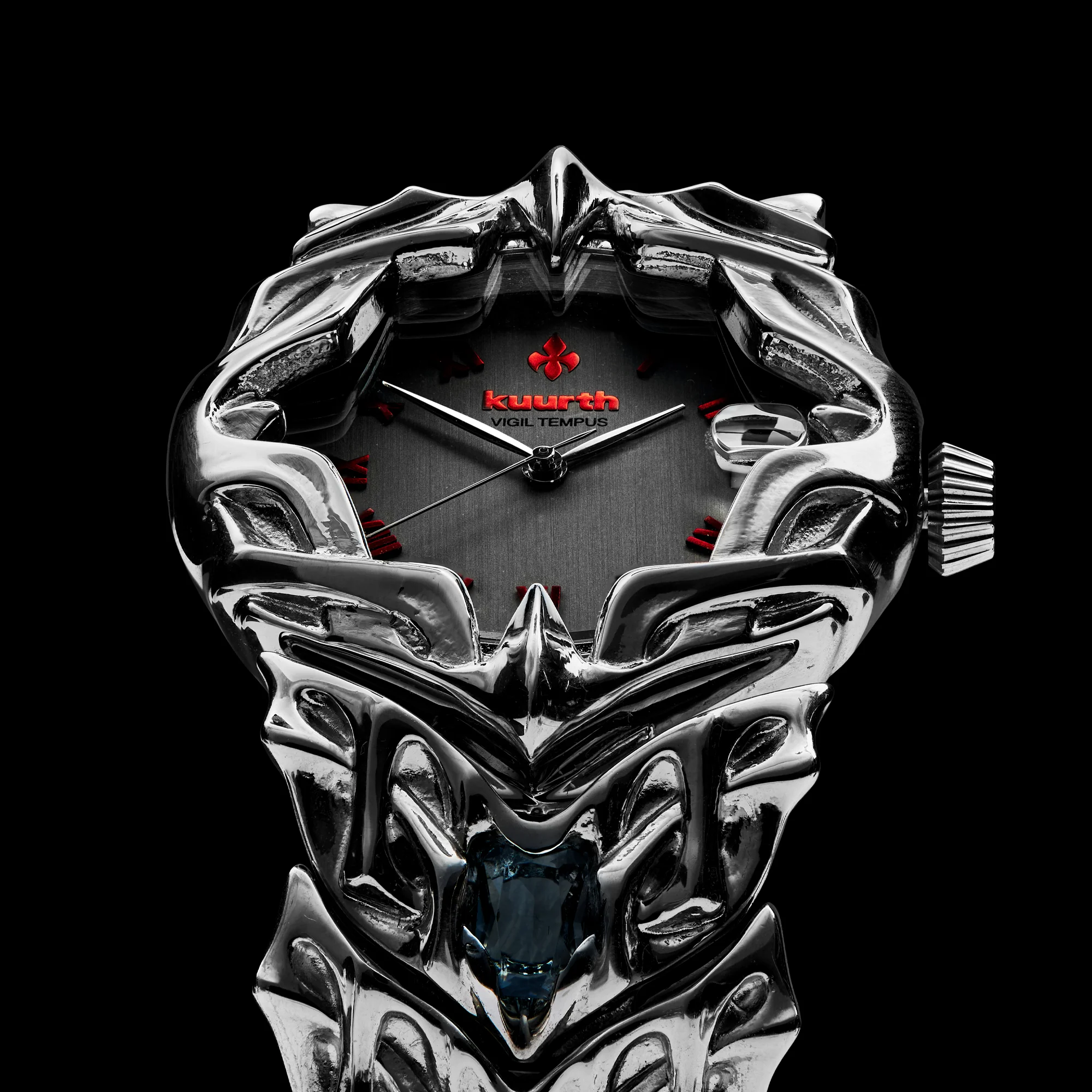 Vigil Tempus - Red & Silver Watch - Image 5