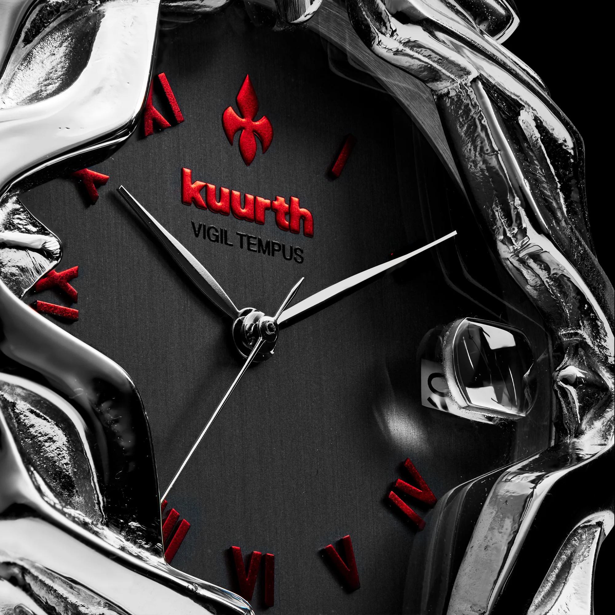Vigil Tempus - Red & Silver Watch - Image 6
