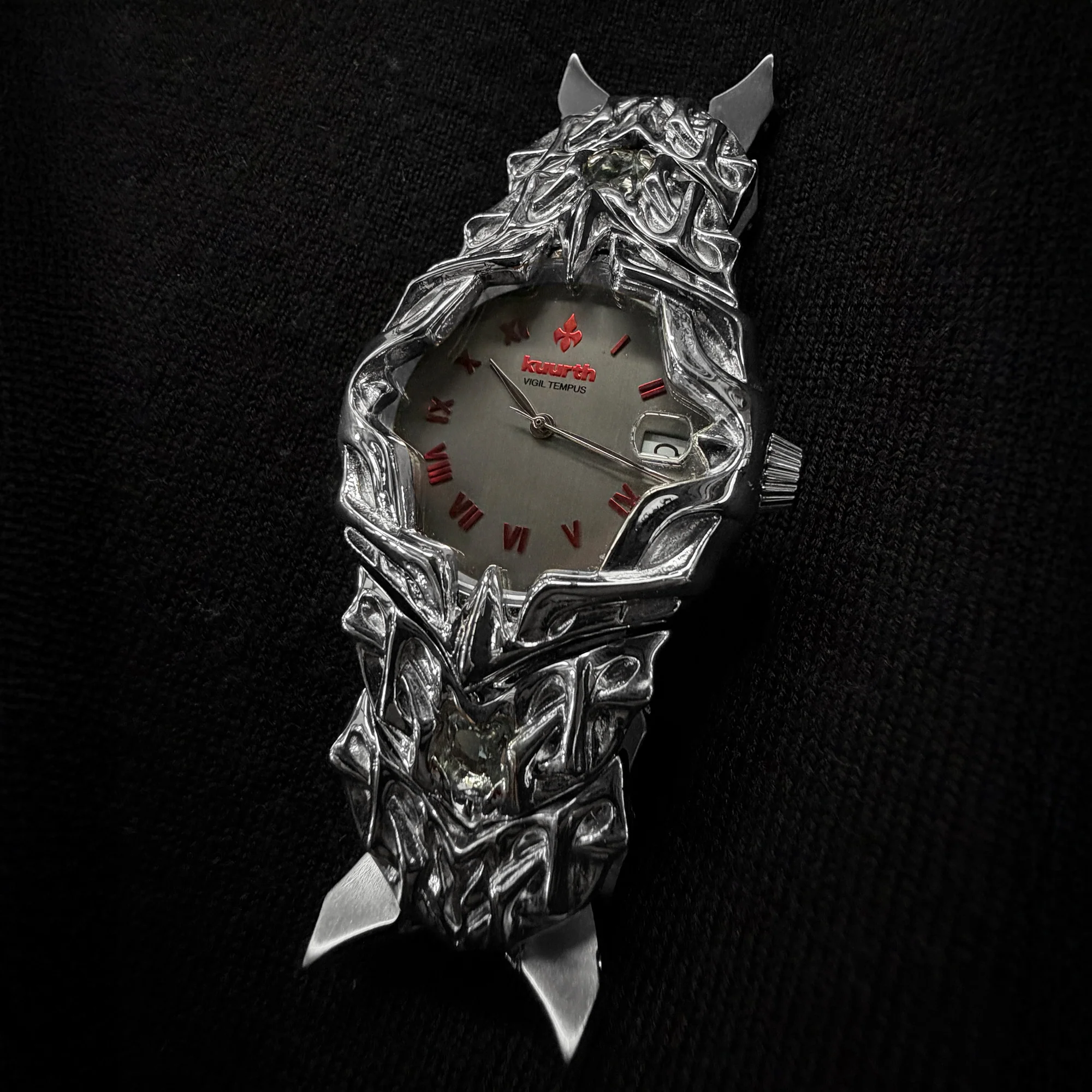 Vigil Tempus - Red & Silver Watch - Image 7