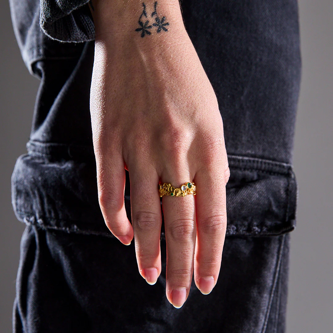Water Lilies - Gold Ring - Image 3