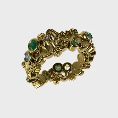 Water Lilies - Gold Ring - Image 5